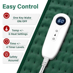 luwanda XXXL heating pad king-size design covering legs and shoulders.