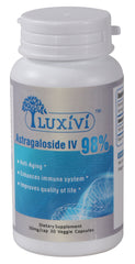 LUXIVI Astragaloside IV bottle front—high-purity 98% content for daily wellness.