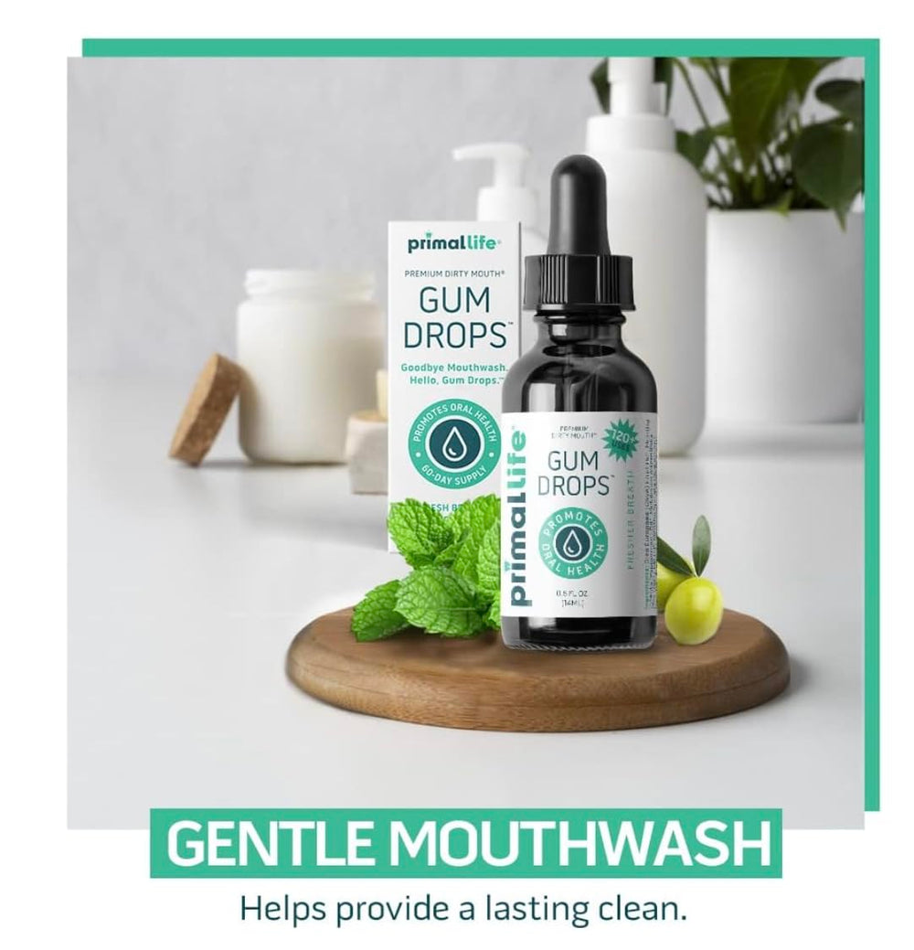 LuxProdX Primal Dirty Mouth Serum ingredients including tea tree and peppermint