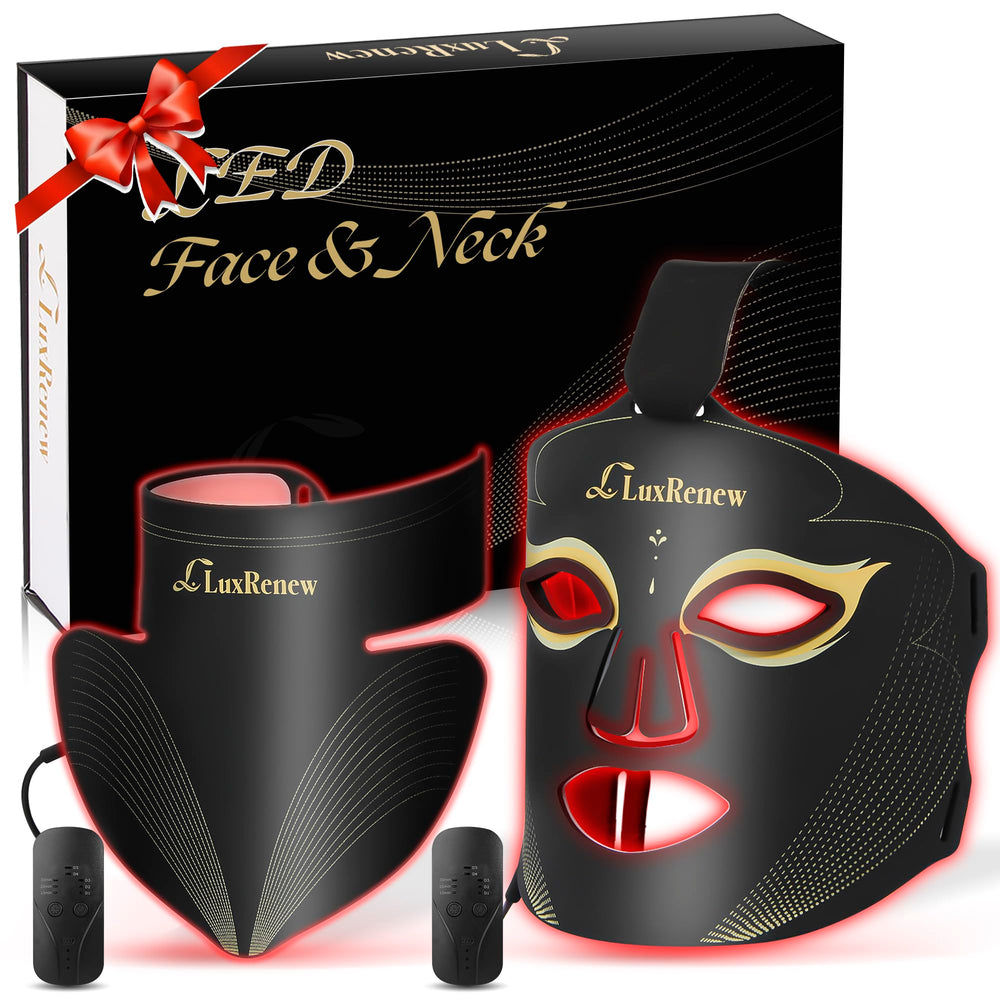 LuxRenew BS red light mask front view for full-face coverage in home use