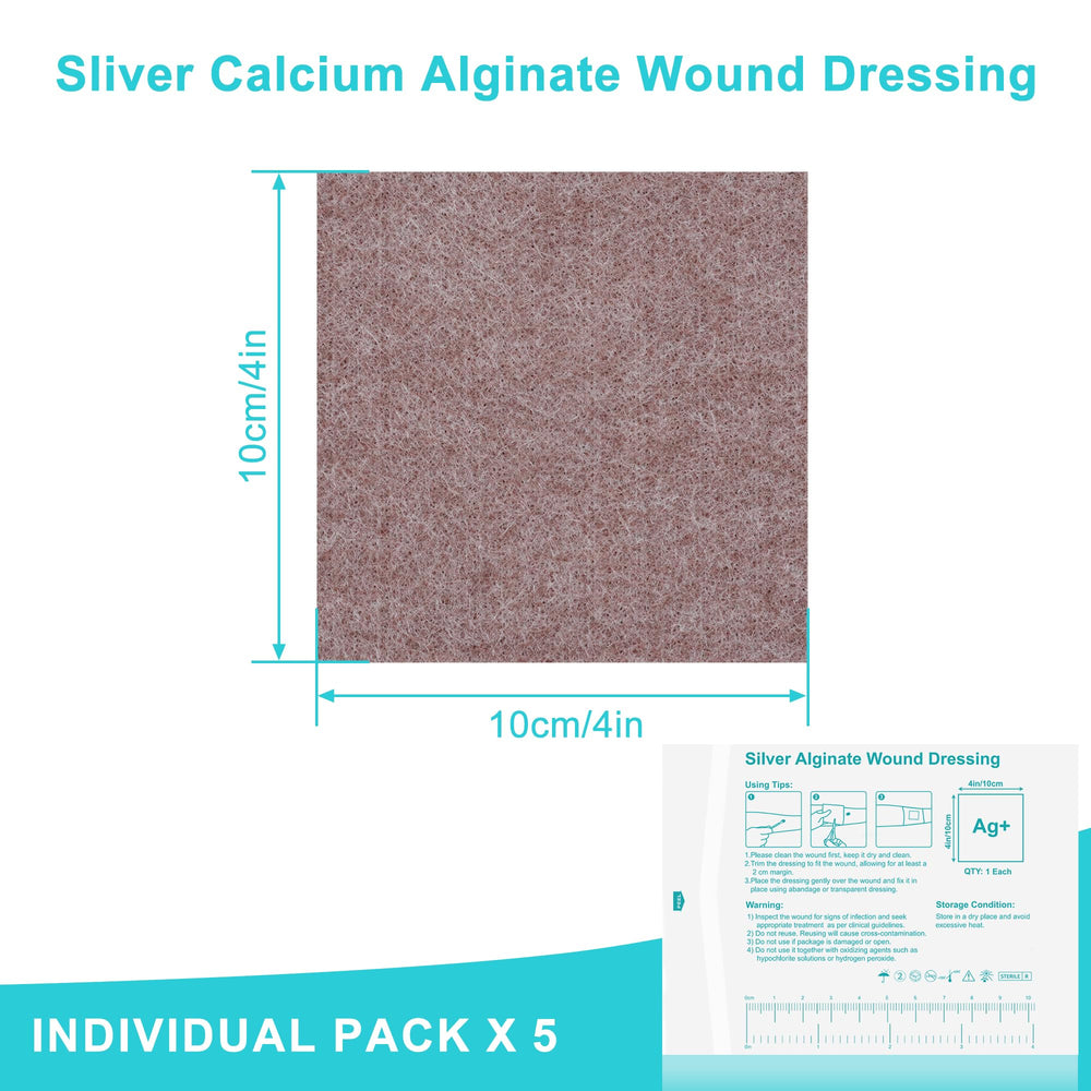 Lvonge non-stick wound pad 4x4 protects skin during dressing changes.