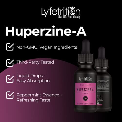 Lyfetrition Huperzine-A measuring dropper enabling precise servings