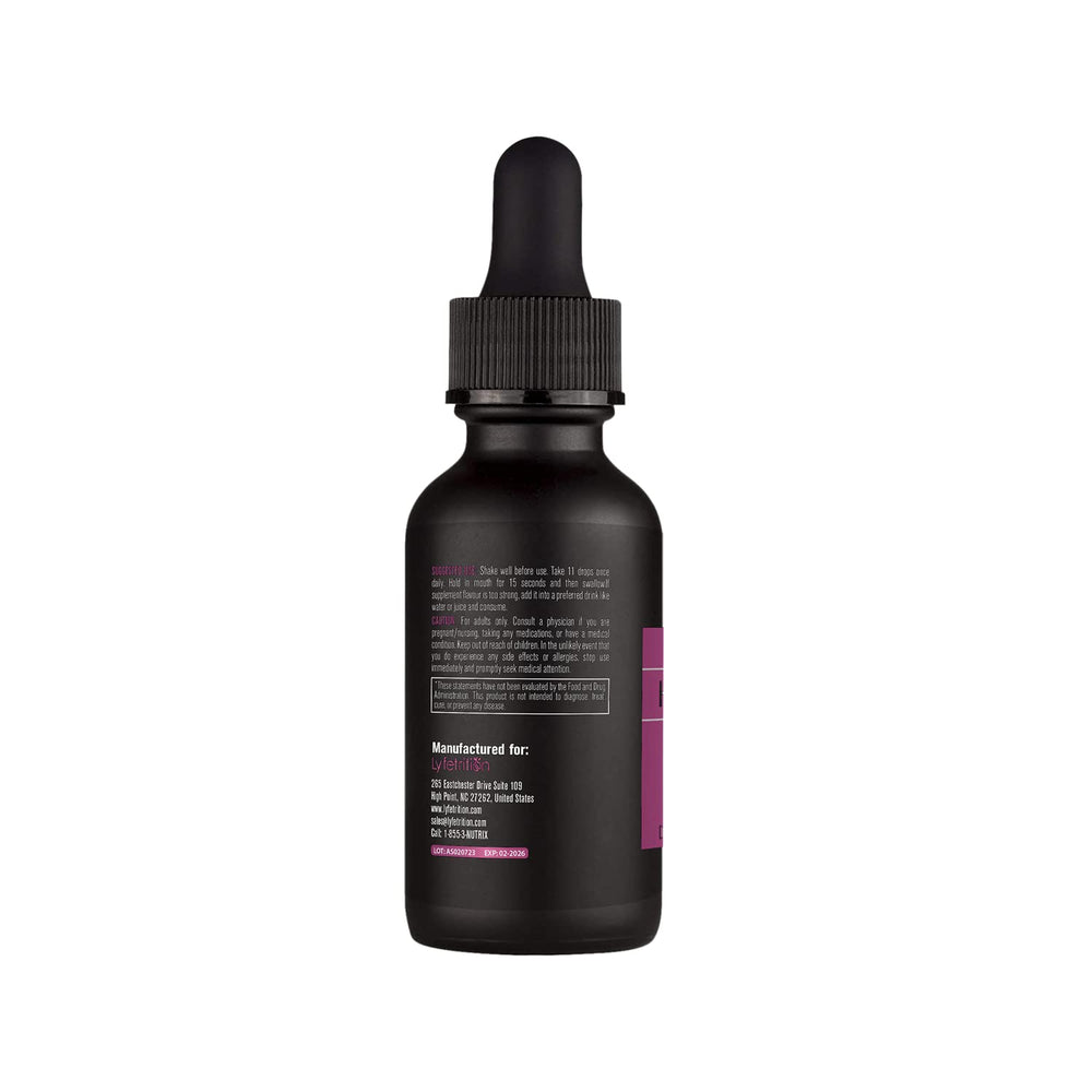 Lyfetrition Huperzine-A pour close-up highlighting quick absorption