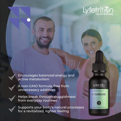 Lyfetrition L-Carnosine Liquid USA-made facility badge.