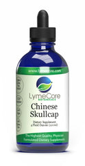 LymeCore Botanicals Chinese Skullcap liquid bottle shows immune-support formulation.