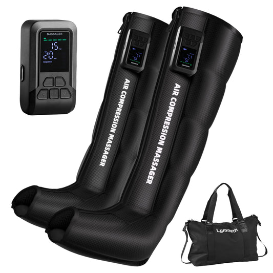 Lymneth professional air compression leg massager with cordless full-coverage functionality.