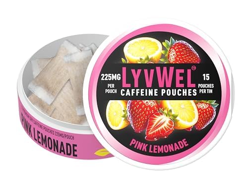 LyvWel 225mg energy pouches under lip use for discreet boost