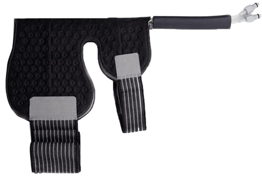 M Pain Management Technologies shoulder pad for cryotherapy unit, front view for targeted cooling.