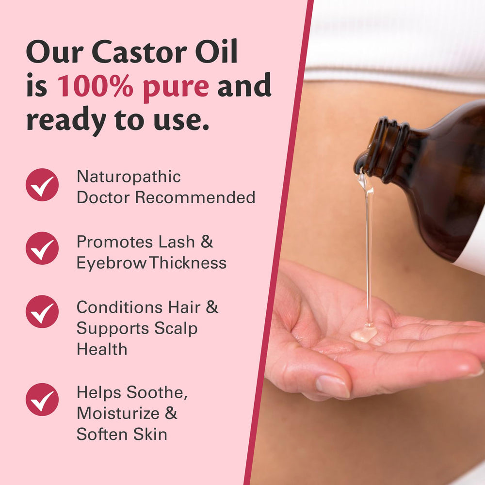 M3 Naturals castor oil skin hydration for smooth, nourished skin.