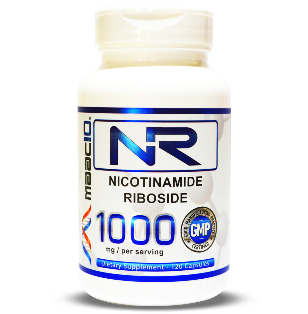 MAAC10 Nicotinamide Riboside 1000mg bottle for daily NAD+ precursor support.