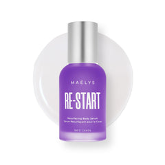 MAËLYS RE-START bottle close-up for smoother skin