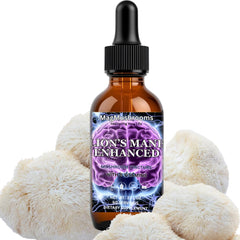 Mag Mushrooms Lion’s Mane tincture bottle pour for quick focus support