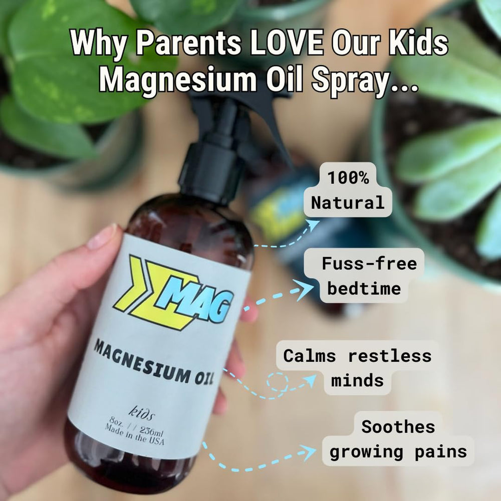 MAG Recovery fragrance-free label highlights pure magnesium and gentle care.