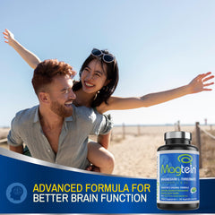 Visual explaining brain absorption benefits of Magtein magnesium L-threonate.