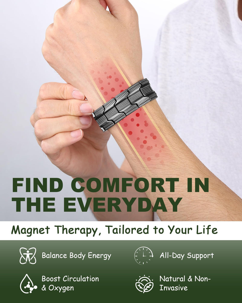 MagEnergy adjustable bracelet links show easy resizing for most wrists