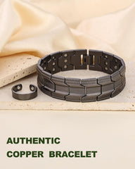 MagEnergy copper bracelet packaging and brand label conveys quality