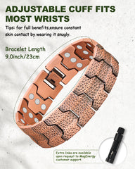 MagEnergy copper bracelet includes a sizing tool for fit