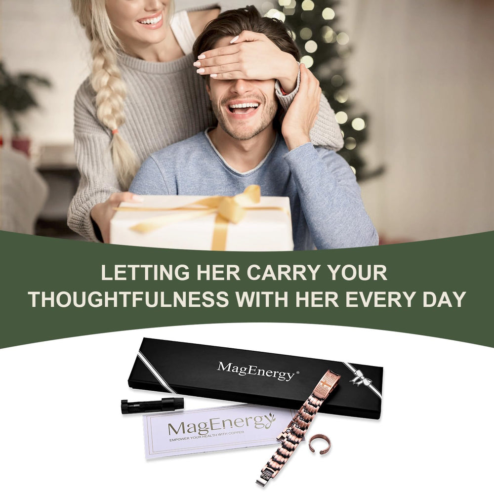 MagEnergy packaging with gift-ready presentation and instruction manual included.