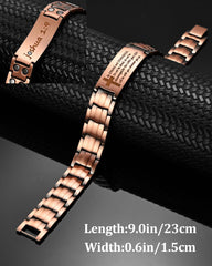MagEnergy copper bracelet with sizing tool included for easy fit