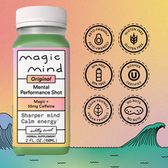 Magic Mind bottle pour captures effortless, jitter-free sipping.