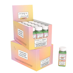 Magic Mind Focus Energy Drink Shot bottle shows clear, focused energy and smooth intake.
