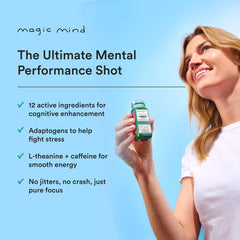 Magic Mind MAXX Energy Shot bacopa-visual emphasizes memory-supporting focus.