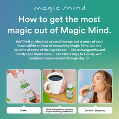 Magic Mind sip on the go captures energy moment.