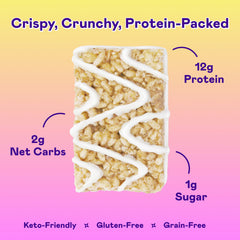 Closeup of Magic Spoon Treats bar crunch and marshmallow texture.