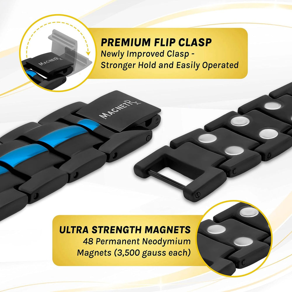 MagnetRX blue line waterproof design, suitable for active use and daily wear.