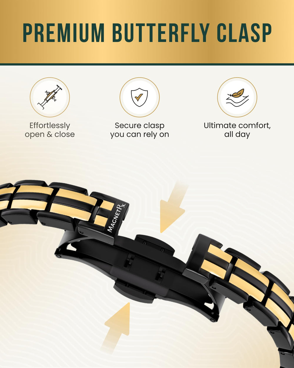 MagnetRX EllipseMAX worn during daily activities; waterproof and sweat-resistant.