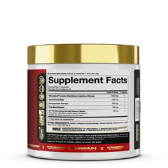 Magnum Volume Magnum Capsules label closeup highlighting quality cgmp manufacturing