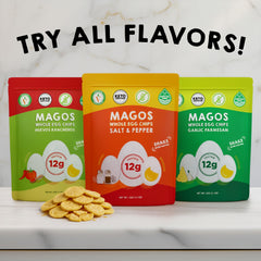 Magos Egg Chips long-shelf-life-2-year feature, ideal for emergency kits.