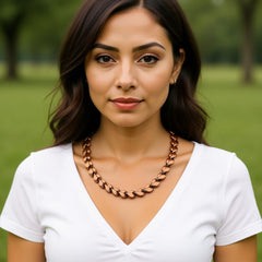 MagSølv lightweight copper necklace close-up conveys all-day comfort