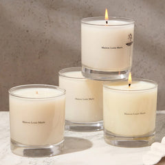 Maison Louis Marie No.01 Scalpay candle in a room setting shows calming vibes.