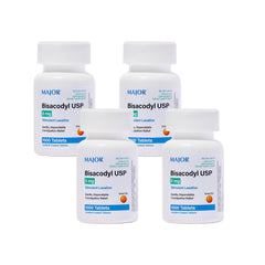 Major Bisacodyl 5 mg tablets in pack front for convenient constipation relief.