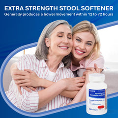 MAJOR Docusate Sodium bed-time use concept illustrating non-stimulant support.