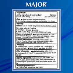 MAJOR Docusate Sodium daily-use collection arranged for easy access.