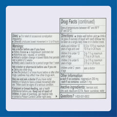 Lemon flavored MAJOR laxative offers a pleasant option for regularity support