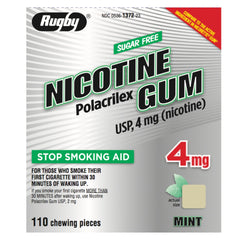 MAJOR Nicotine Gum Rugby Mint 4 mg blister pack shows craving relief on the go.