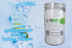 MAK Menthol Crystals with mint leaf hinting natural cooling aroma