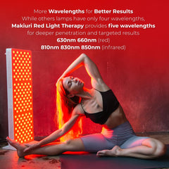 Makiuri Neptune emits a warm red/infrared glow ideal for relaxation