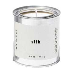 MALA candle wax pour close-up shows vegan soy blend