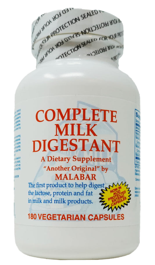 Malabar Complete Milk Digestant bottle front view for dairy digestion