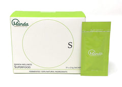 Manda Wellness Super Food front view highlighting probiotic rich fermentation.