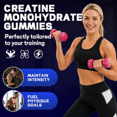 Individual Manewu Creatine Monohydrate Gummies blister pack on white backdrop.