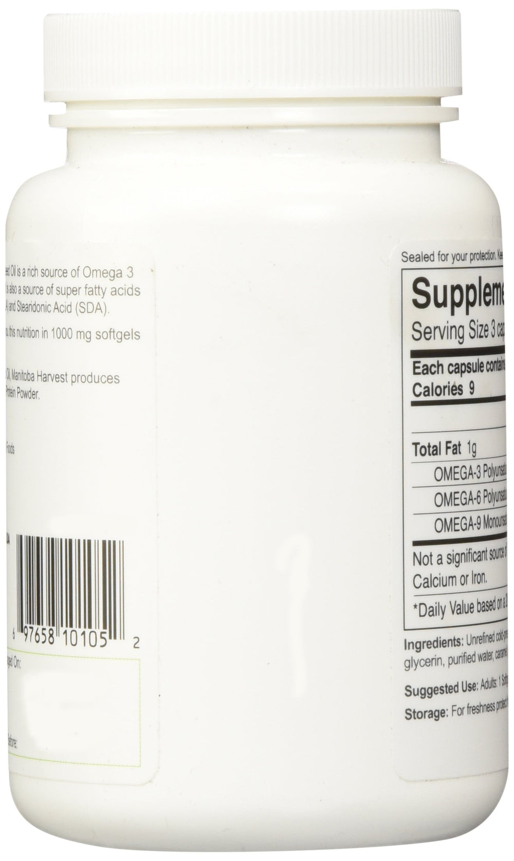 Manitoba Harvest omega-3 and omega-6 balance capsules for daily use