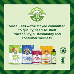 Manitoba Harvest vegan keto friendly label indicating dietary compatibility