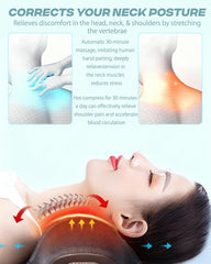 Manlaishi neck massager pillow 3D ergonomic design supports natural posture