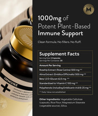 Manna Immune+ heart health graphic illustrating cardiovascular wellness benefits.