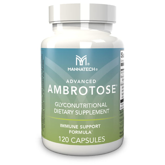 Mannatech Advanced Ambrotose bottle with 120 capsules for daily wellness